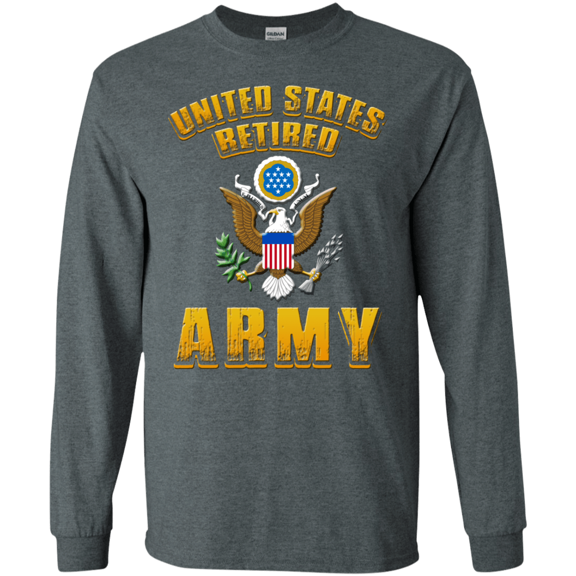 US Retired Army Veteran Front T Shirts-TShirt-Army-Veterans Nation