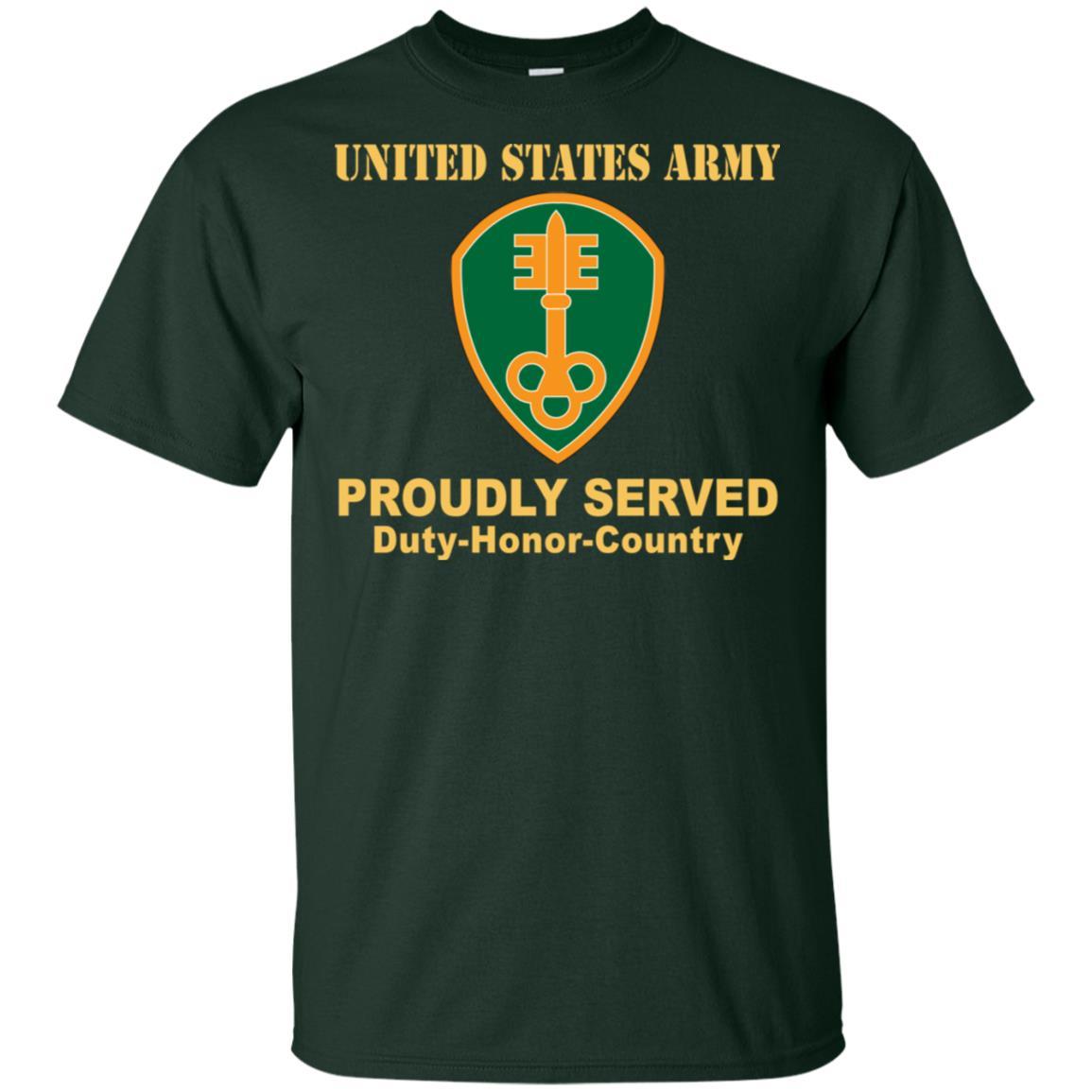 US ARMY 300 MILITARY POLICE BRIGADE- Proudly Served T-Shirt On Front For Men-TShirt-Army-Veterans Nation