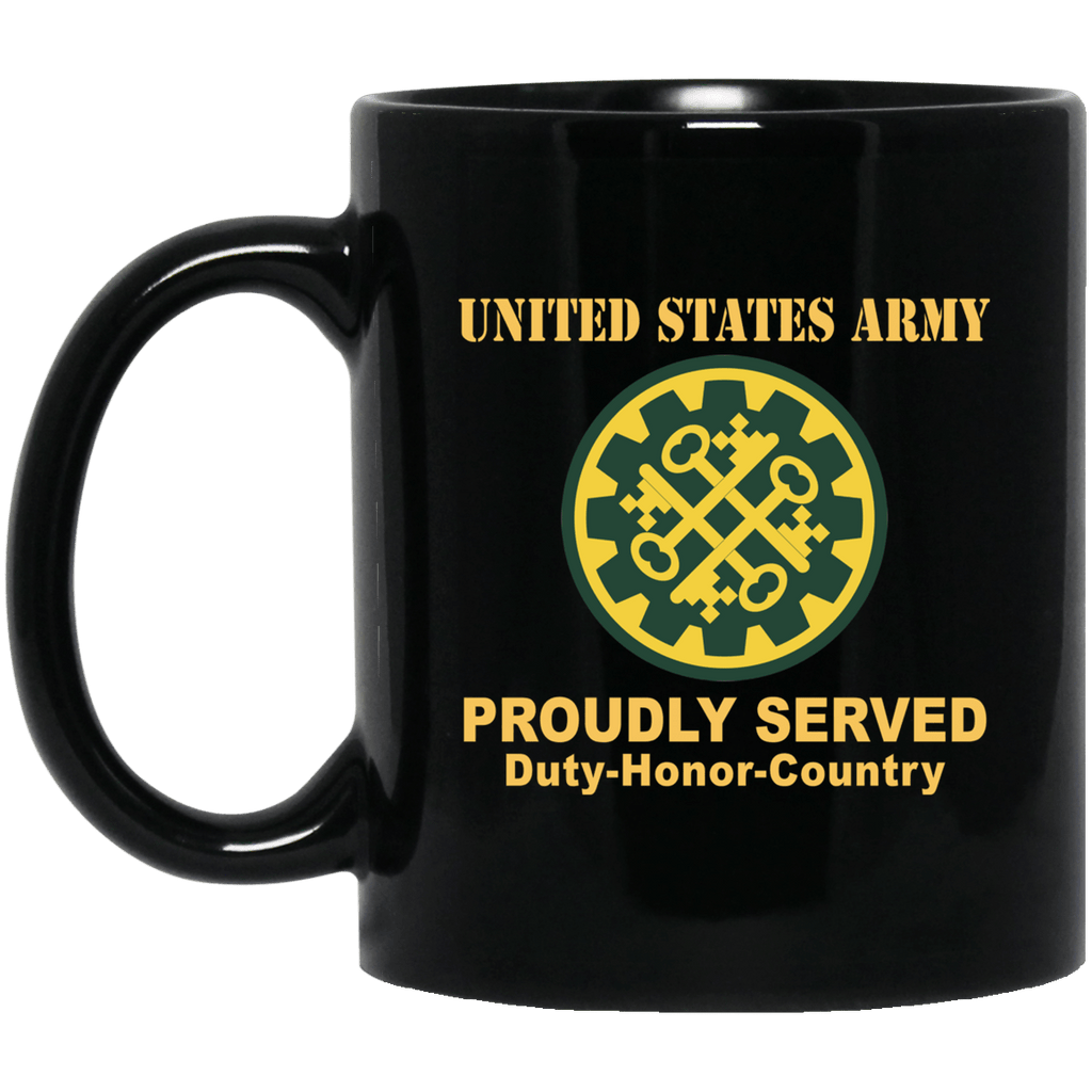 US ARMY 177TH MILITARY POLICE BRIGADE- 11 oz - 15 oz Black Mug-Mug-Army-CSIB-Veterans Nation