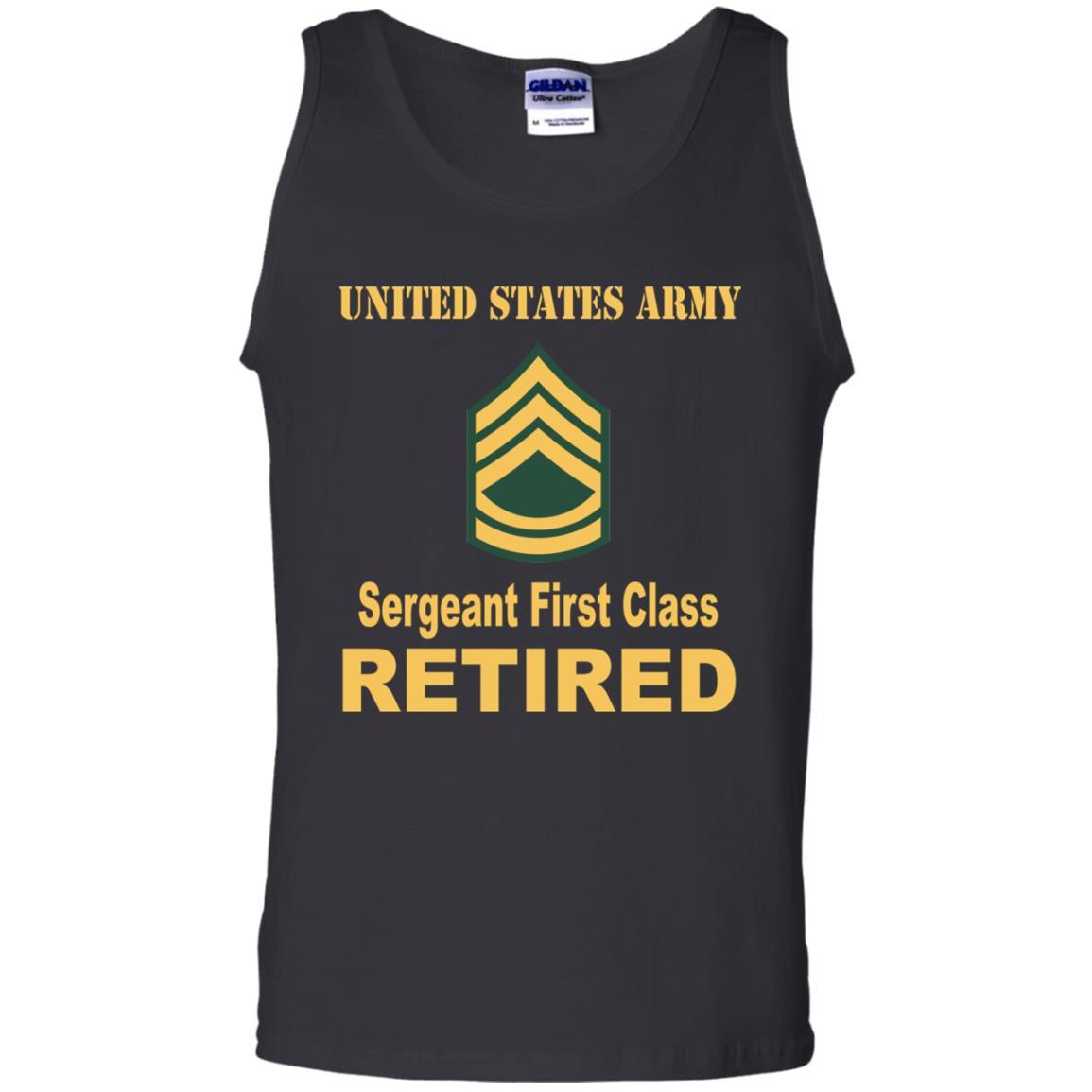 US Army E-7 Sergeant First Class E7 SFC Noncommissioned Officer Ranks Reitred Men T Shirt On Front-TShirt-Army-Veterans Nation