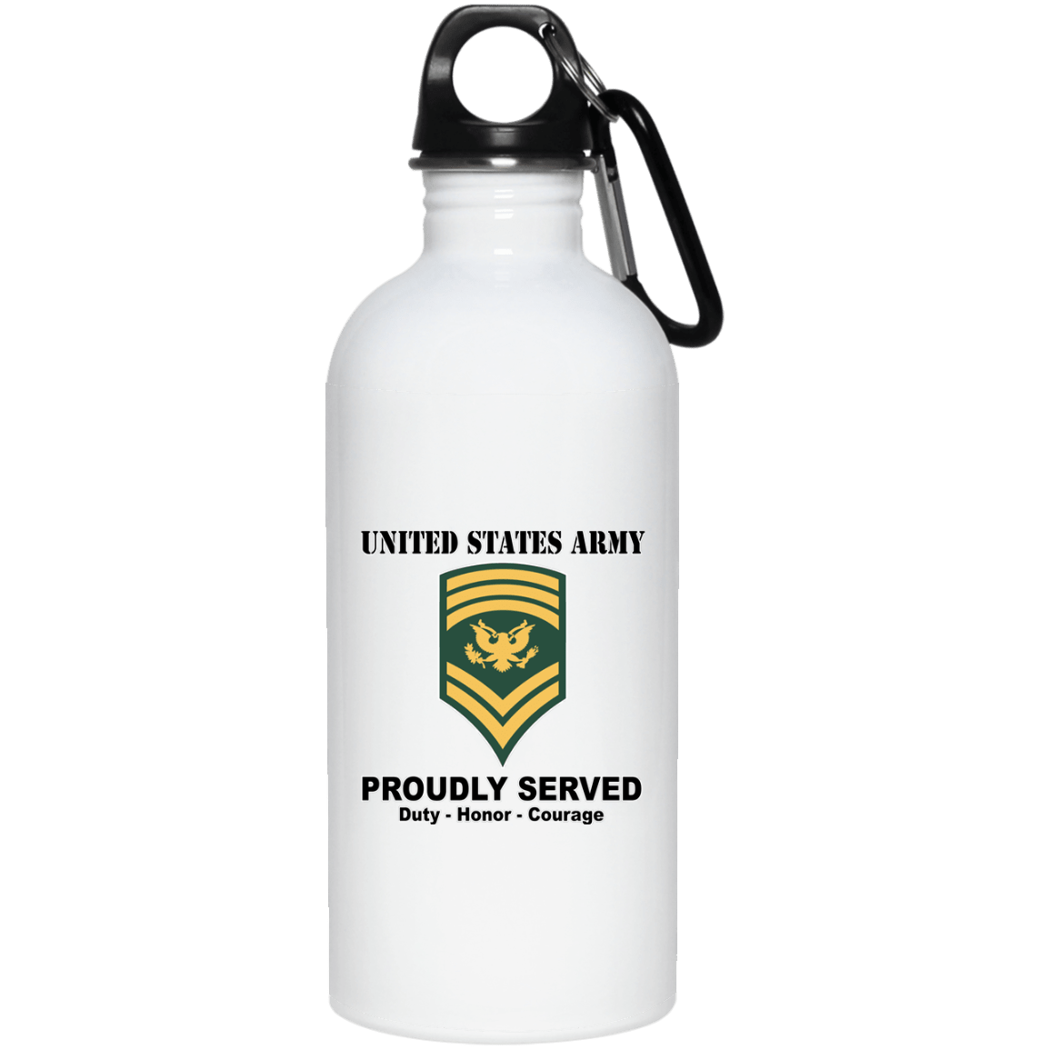 US Army E-9 SPC E9 Specialist Ranks White Coffee Mug - Stainless Travel Mug-Mug-Army-Ranks-Veterans Nation