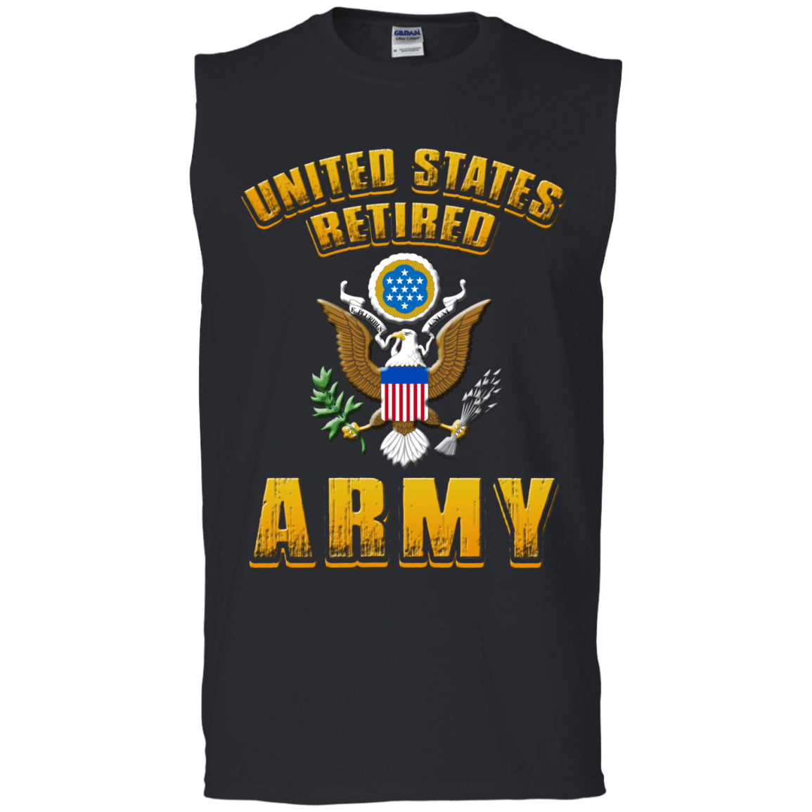 US Retired Army Veteran Front T Shirts-TShirt-Army-Veterans Nation