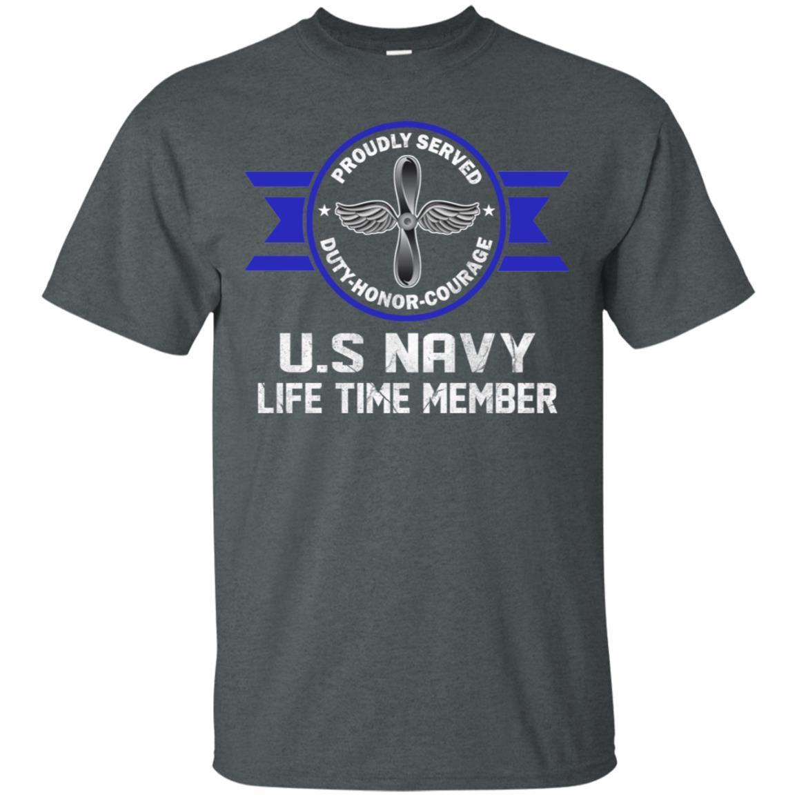 Life Time Member - US Navy Aviation Machinist's Mate AD Men T Shirt On Front-TShirt-Navy-Veterans Nation