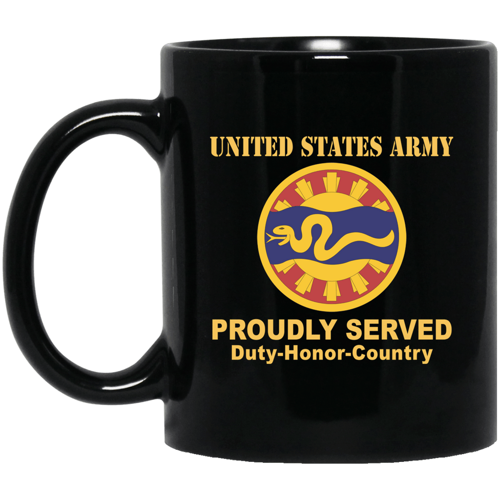 US ARMY 116TH CAVALRY BRIGADE- 11 oz - 15 oz Black Mug-Mug-Army-CSIB-Veterans Nation