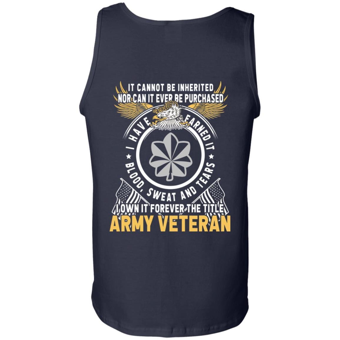 US Army O-5 Lieutenant Colonel O5 LTC Field Officer Ranks T-Shirt For Men On Back-TShirt-Army-Veterans Nation