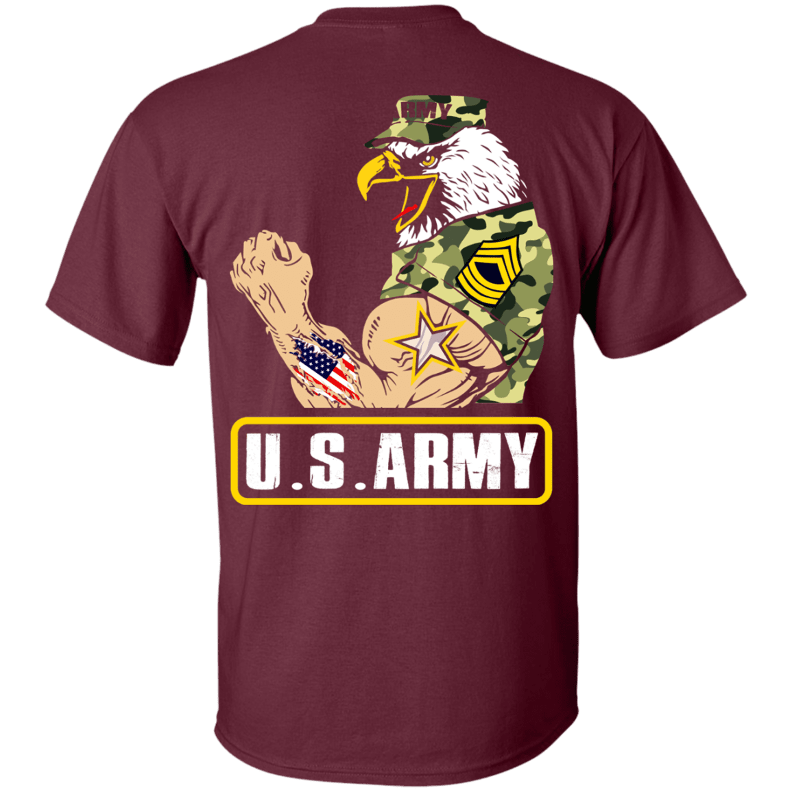US Army Strong Back T Shirts-TShirt-Army-Veterans Nation