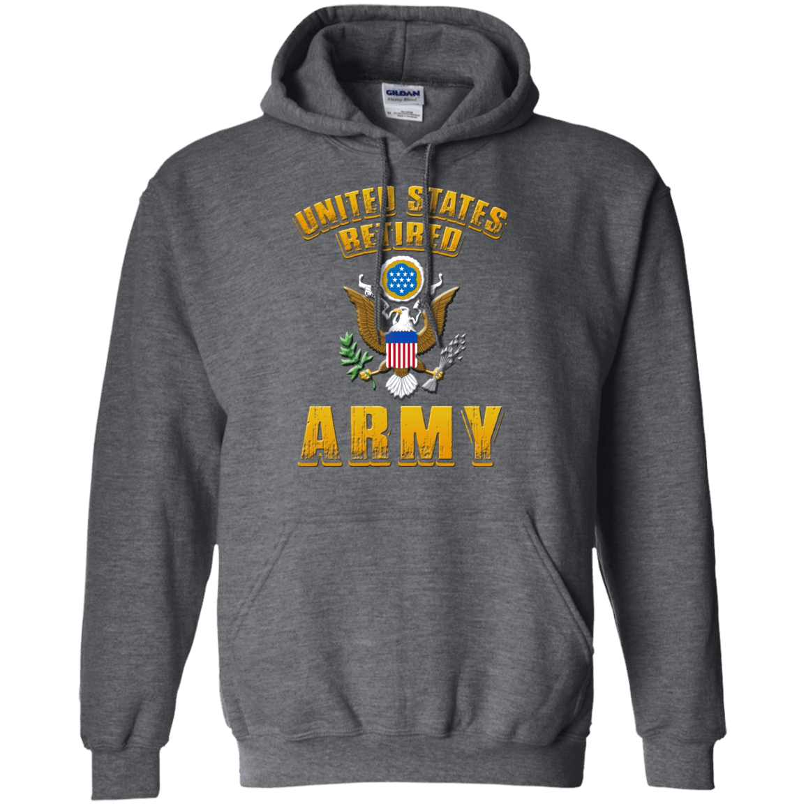 US Retired Army Veteran Front T Shirts-TShirt-Army-Veterans Nation