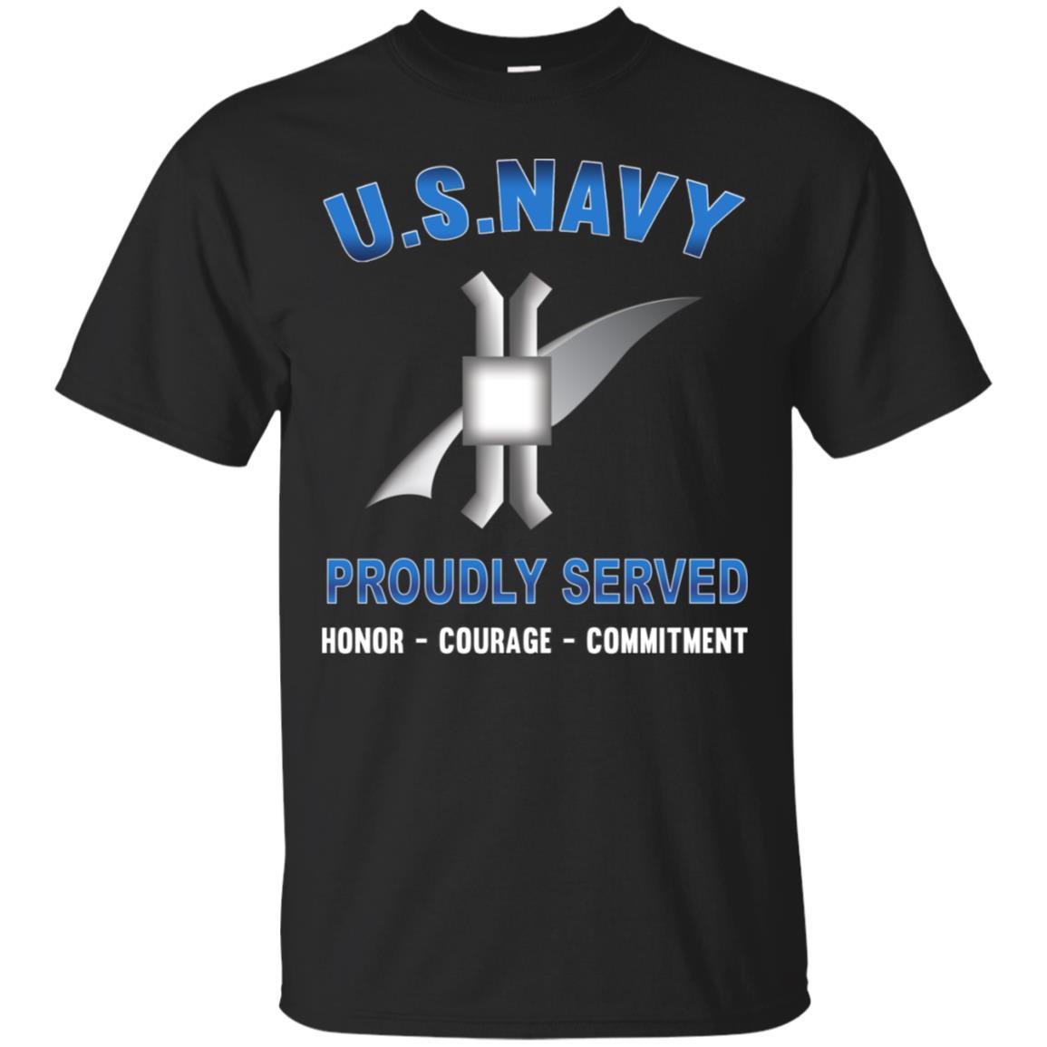 Navy Legalman Navy LN - Proudly Served T-Shirt For Men On Front-TShirt-Navy-Veterans Nation