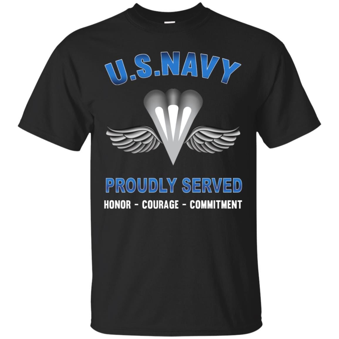 Navy Aircrew Survival Equipmentman Navy PR - Proudly Served T-Shirt For Men On Front-TShirt-Navy-Veterans Nation