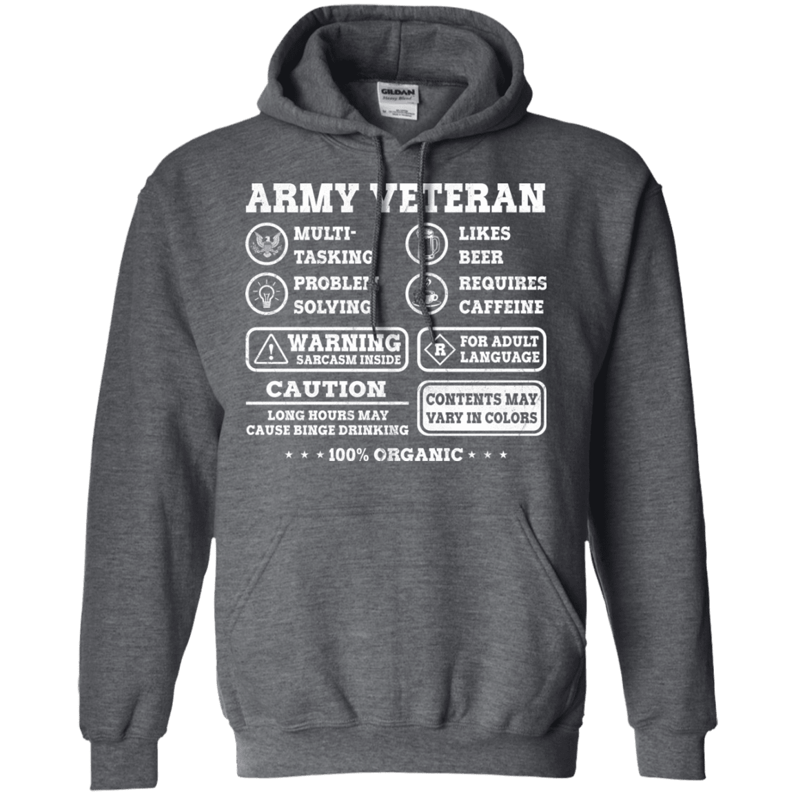 Army Veteran Multitasking Sarcasm Men Front T Shirts-TShirt-Army-Veterans Nation