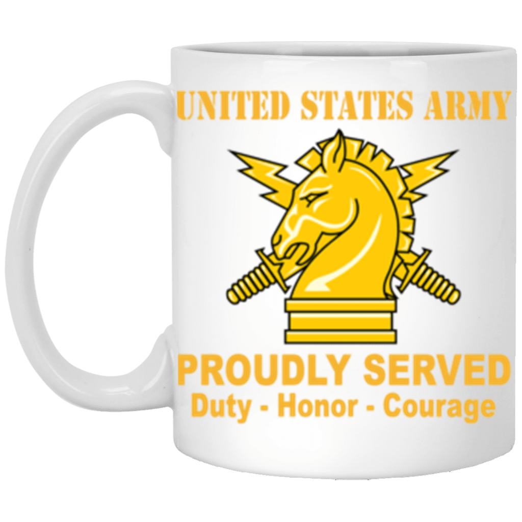 US Army Psychological Ops Proudly Served Core Values 11 oz. White Mug-Drinkware-Veterans Nation