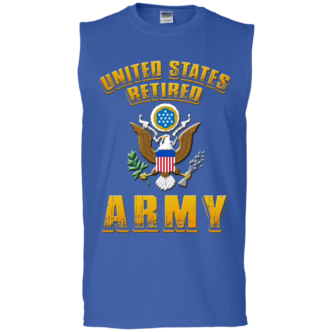 US Retired Army Veteran Front T Shirts-TShirt-Army-Veterans Nation