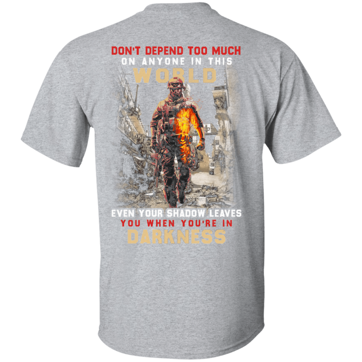 Military T-Shirt "Darkness Veteran"-TShirt-General-Veterans Nation