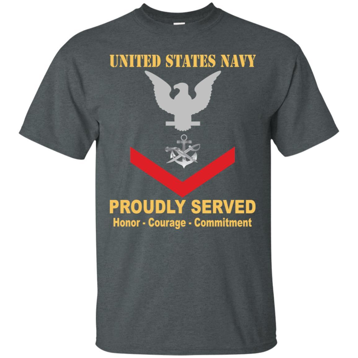 Navy Special Warfare Boat Operator Navy SB E-4 Rating Badges Proudly Served T-Shirt For Men On Front-TShirt-Navy-Veterans Nation