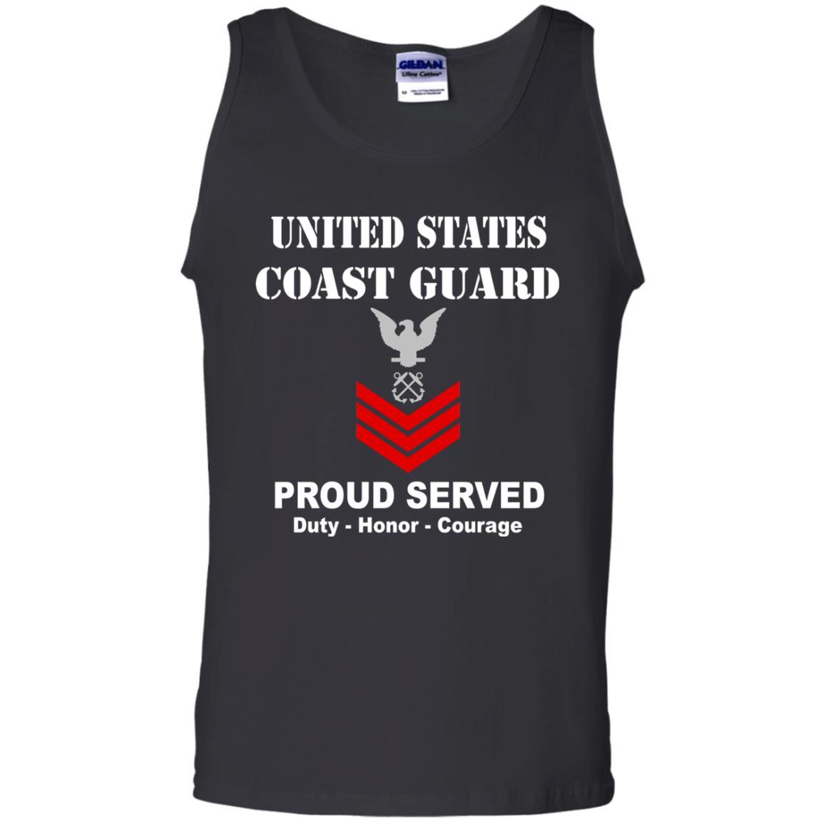 US Coast Guard E-6 Petty Officer First Class E6 PO1 Petty Officer Men Front USCG T Shirt-TShirt-USCG-Veterans Nation