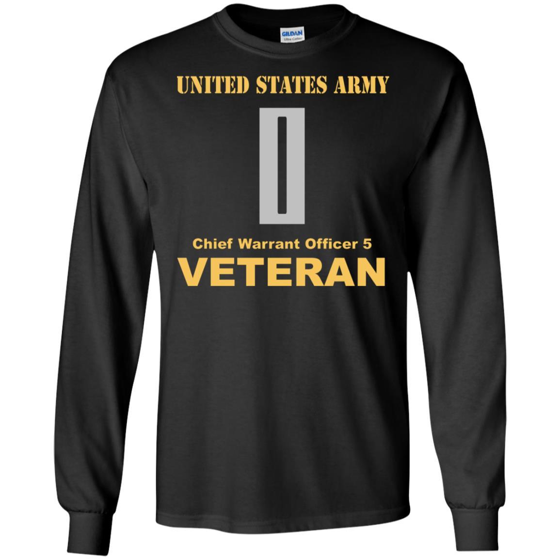 US Army W-5 Chief Warrant Officer 5 W5 CW5 Warrant Officer Veteran Men T Shirt On Front-TShirt-Army-Veterans Nation