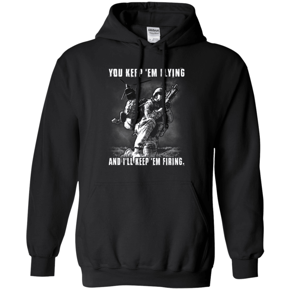 Military T-Shirt "You Kept 'Em Flying And I'll Kept 'Em Firing"-TShirt-General-Veterans Nation