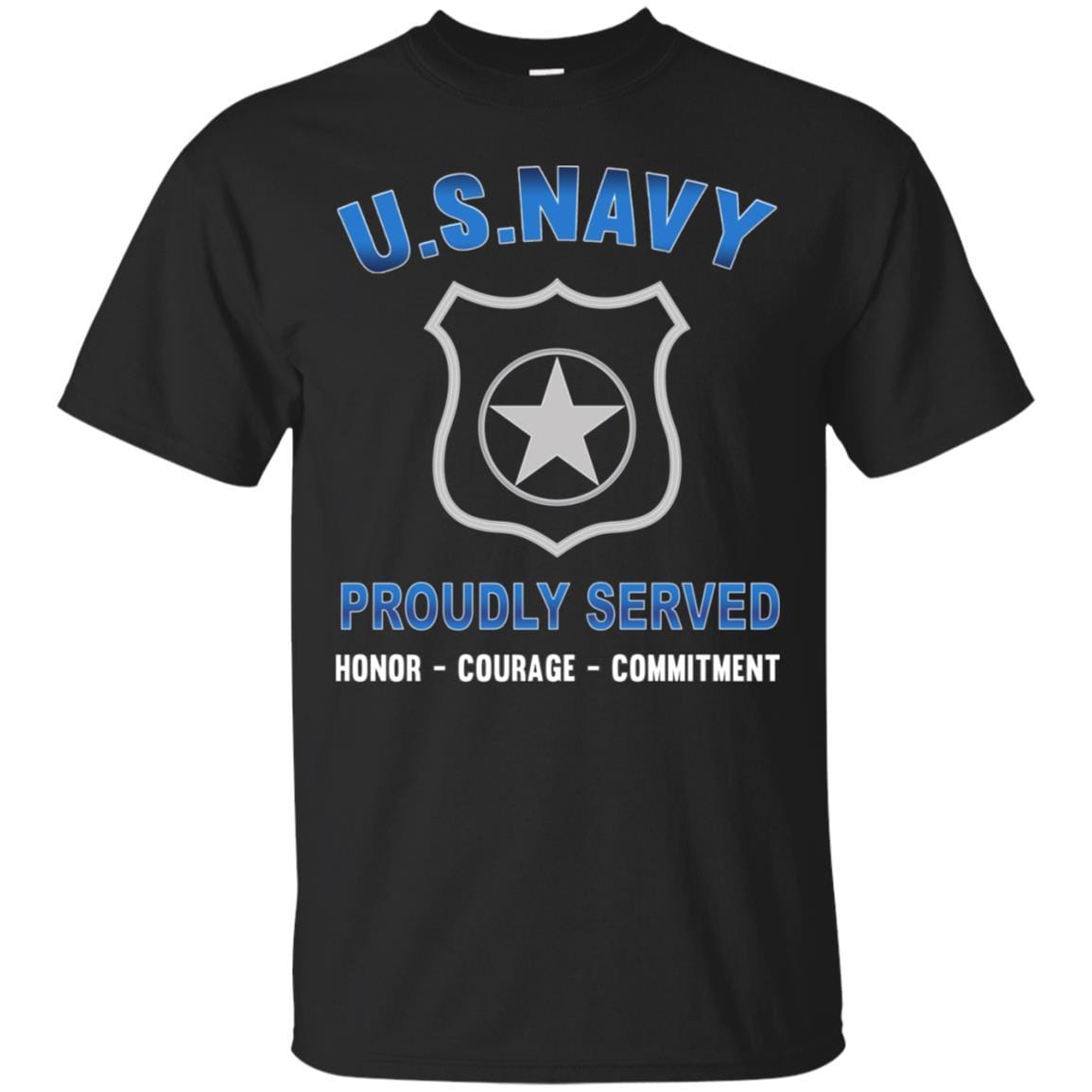 U.S Navy Master-at-arms Navy MA - Proudly Served T-Shirt For Men On Front-TShirt-Navy-Veterans Nation