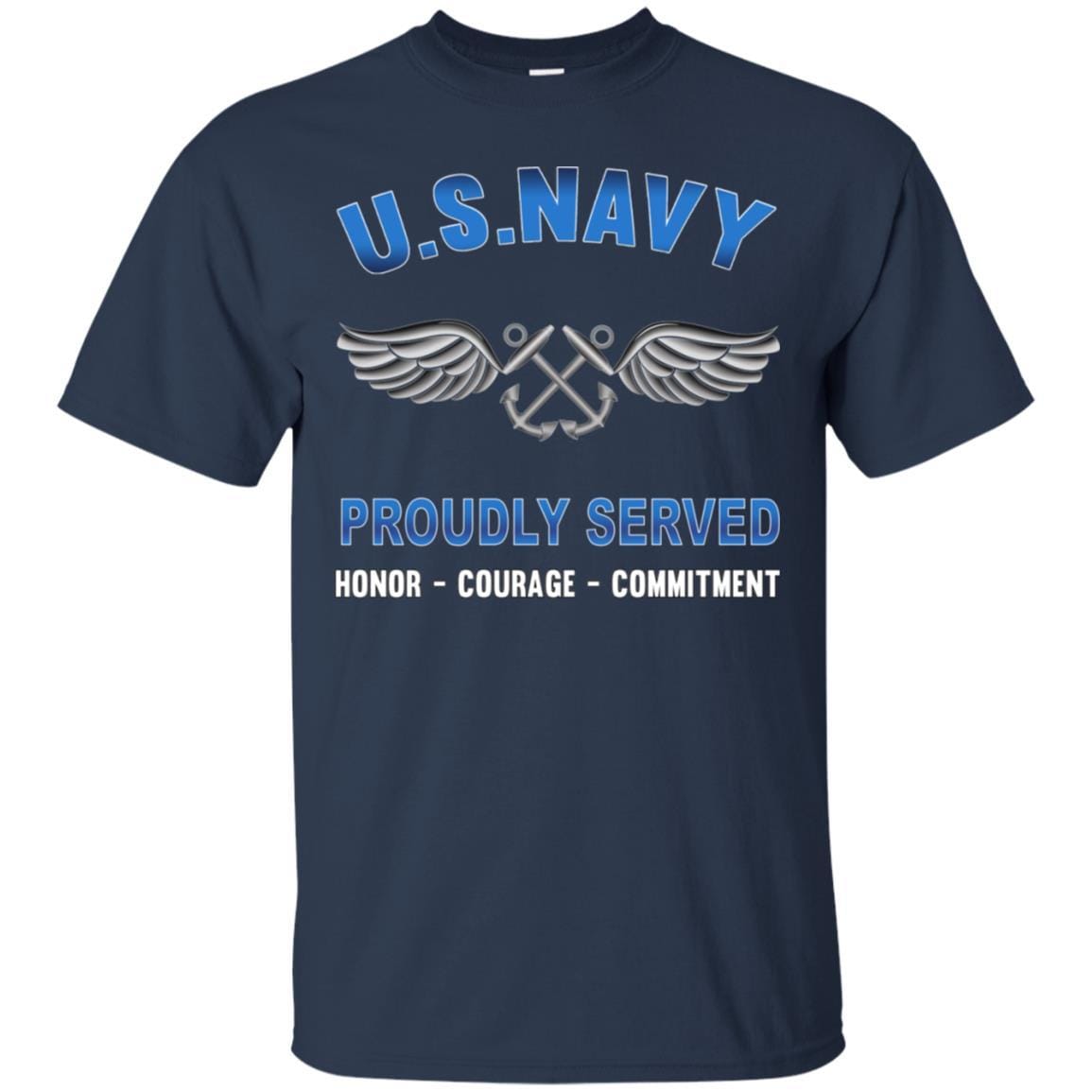 U.S Navy Aviation Boatswain's Mate Navy AB - Proudly Served T-Shirt For Men On Front-TShirt-Navy-Veterans Nation