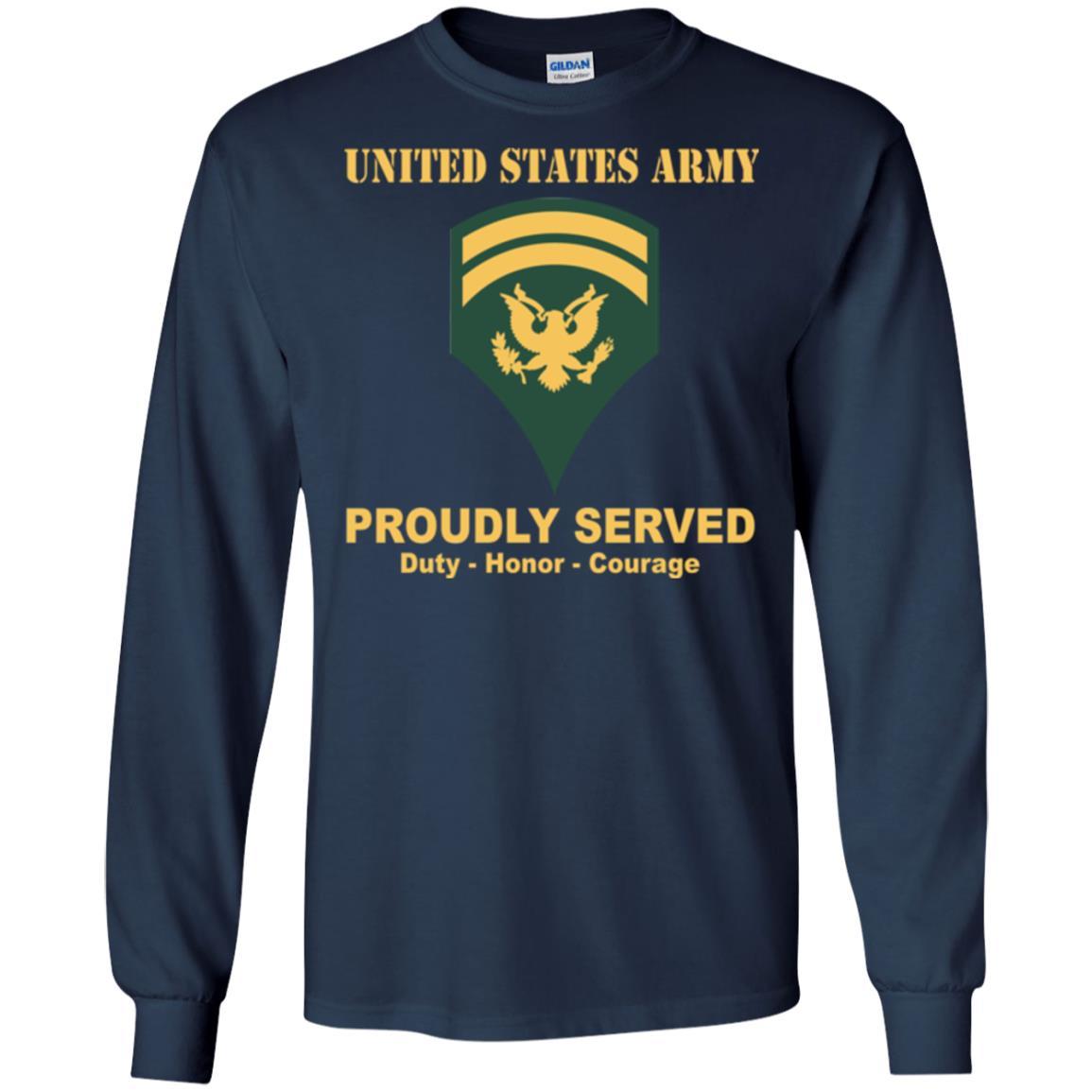 US Army E-6 SPC E6 Specialist Ranks Men Front Shirt US Army Rank-TShirt-Army-Veterans Nation