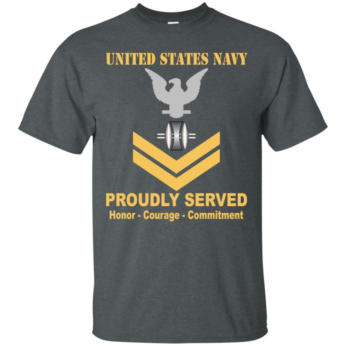 Navy Opticalman Navy OM E-5 Rating Badges Proudly Served T-Shirt For Men On Front-TShirt-Navy-Veterans Nation