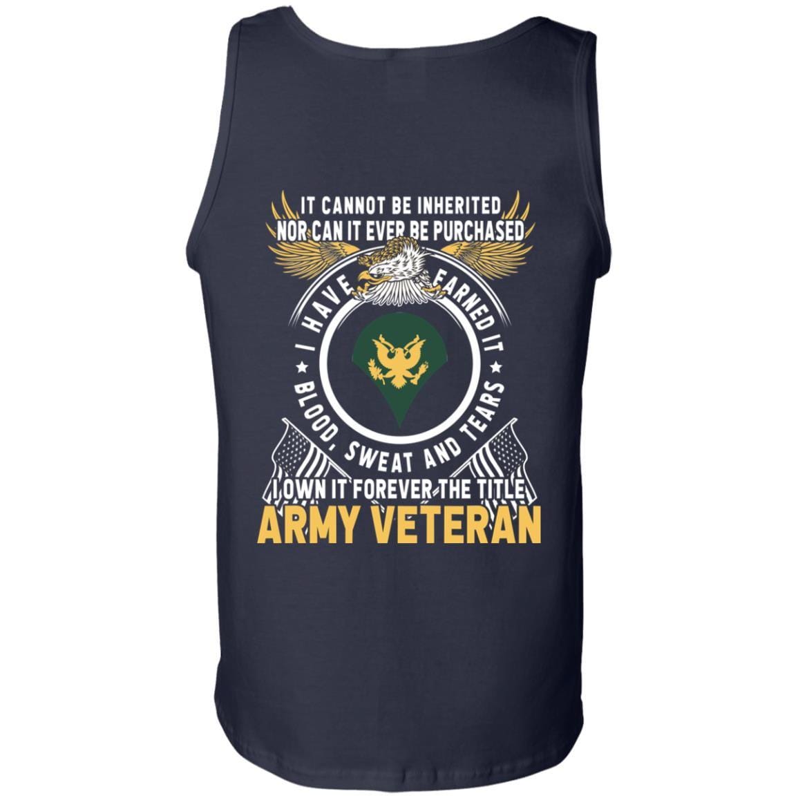 US Army E-4 SPC E4 Specialist Ranks T-Shirt For Men On Back-TShirt-Army-Veterans Nation