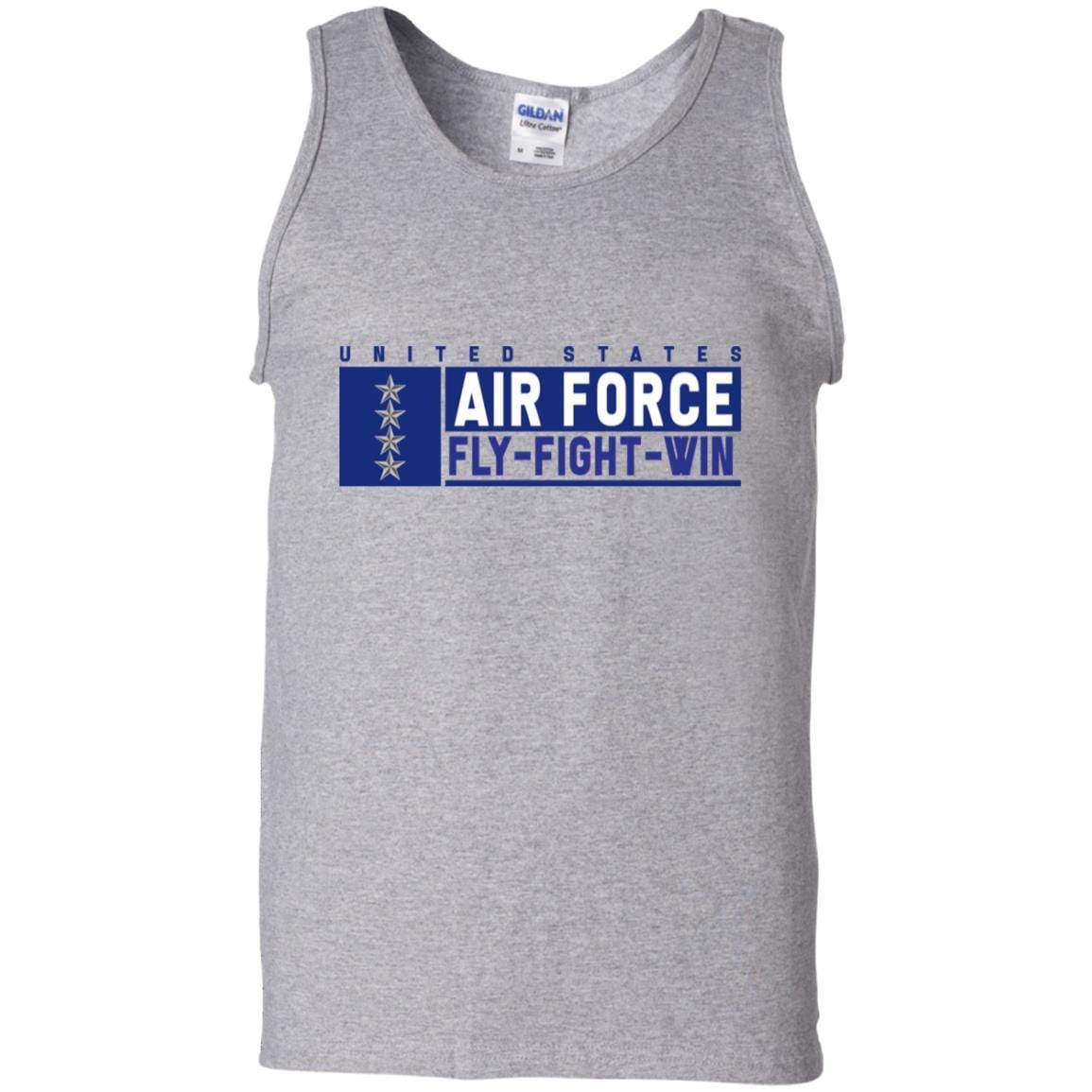 US Air Force O-10 General Fly - Fight - Win T-Shirt On Front For Men-TShirt-USAF-Veterans Nation