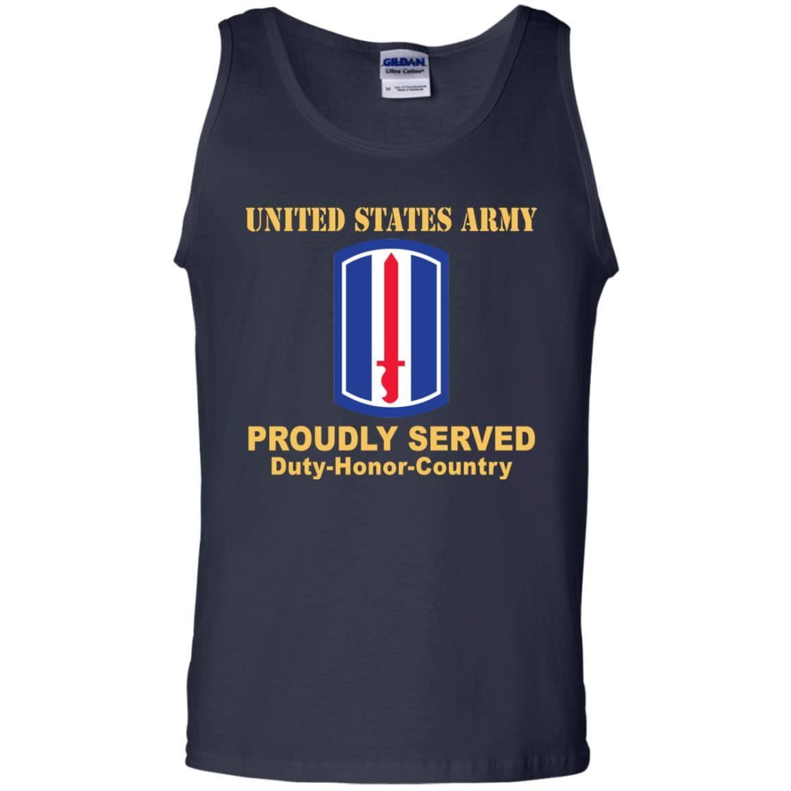 US ARMY 193RD INFANTRY BRIGADE- Proudly Served T-Shirt On Front For Men-TShirt-Army-Veterans Nation