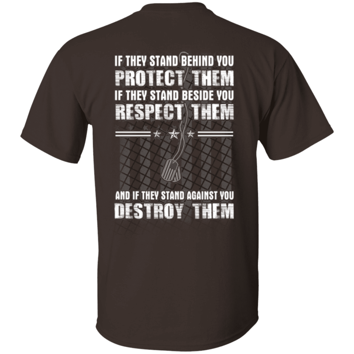 Military T-Shirt "Protect Them Respect Them Destroy Them Veteran"-TShirt-General-Veterans Nation