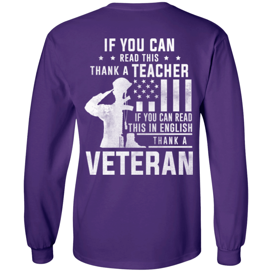 Military T-Shirt "Thank A Veteran"-TShirt-General-Veterans Nation