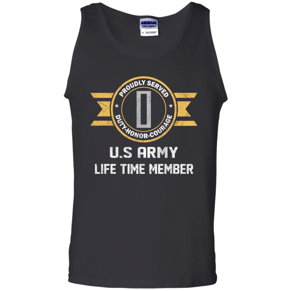 Life Time Member - US Army W-5 Chief Warrant Officer 5 W5 CW5 Warrant Officer Ranks Men T Shirt On Front-TShirt-Army-Veterans Nation