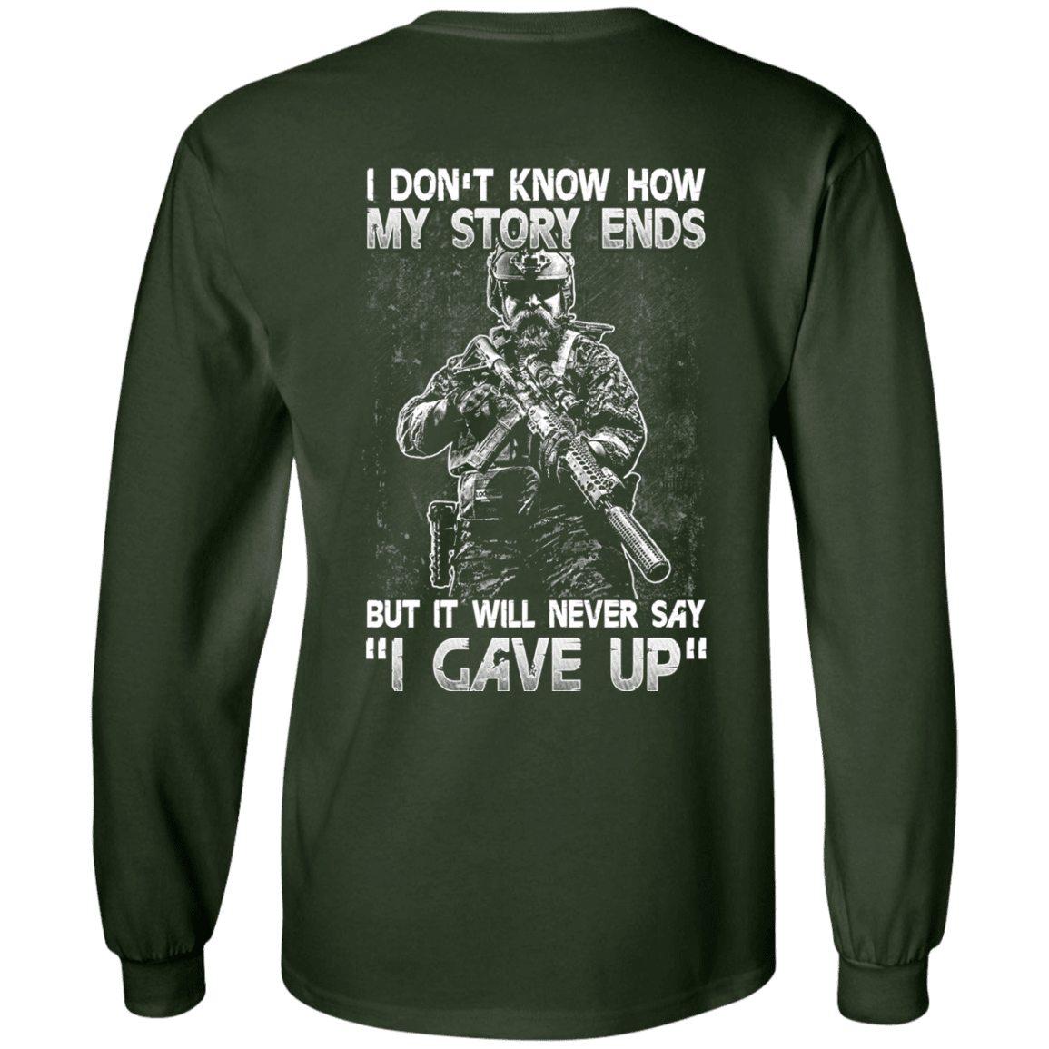 Military T-Shirt "Veteran - I Don't Know How My Story Ends"-TShirt-General-Veterans Nation