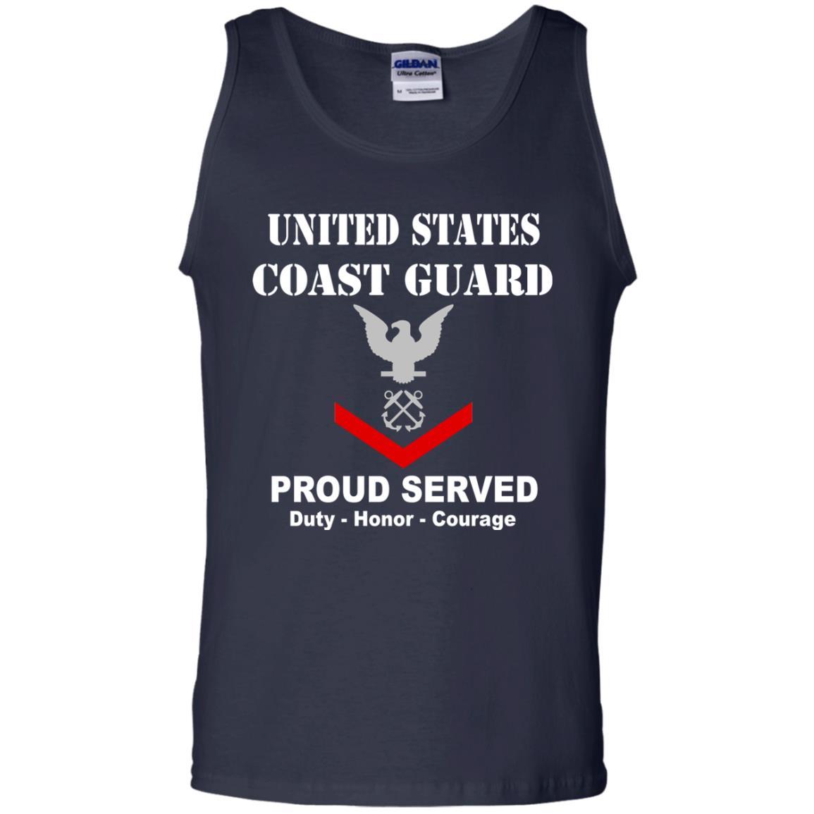 US Coast Guard E-4 Petty Officer Third Class E4 PO3 Petty Officer Men Front USCG T Shirt-TShirt-USCG-Veterans Nation