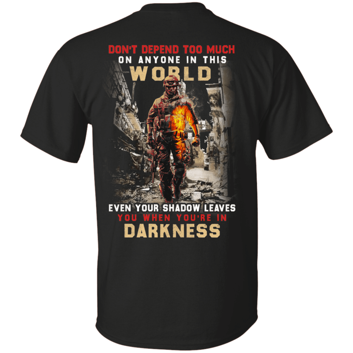 Military T-Shirt "Darkness Veteran"-TShirt-General-Veterans Nation