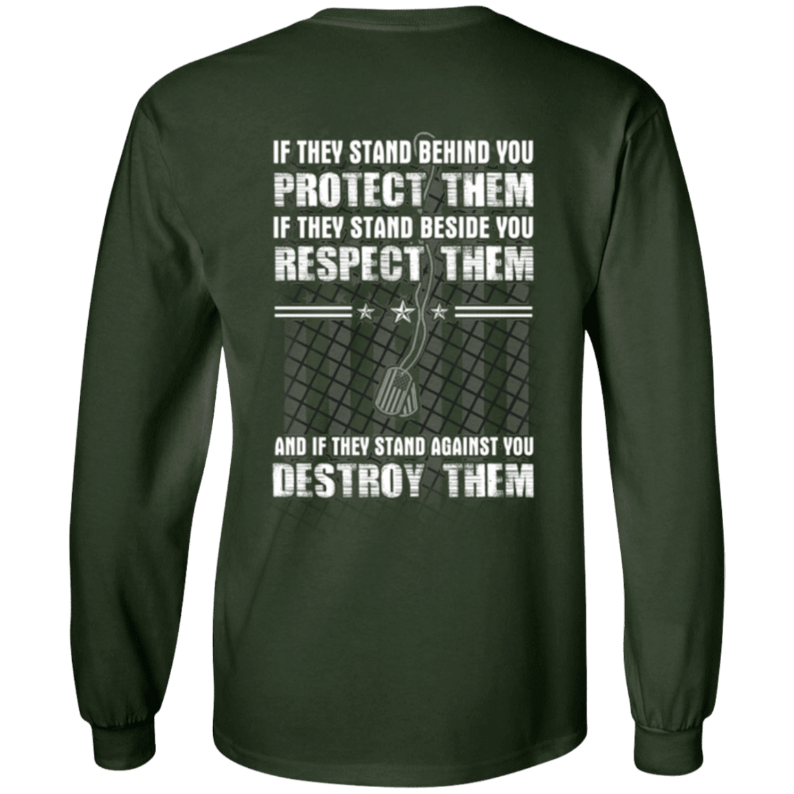 Military T-Shirt "Protect Them Respect Them Destroy Them Veteran"-TShirt-General-Veterans Nation