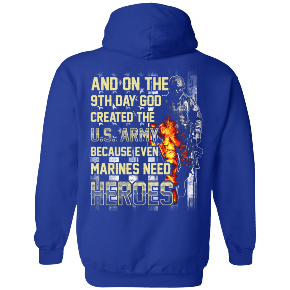 On The 9th Day God Created The US Army T Shirt-TShirt-Army-Veterans Nation