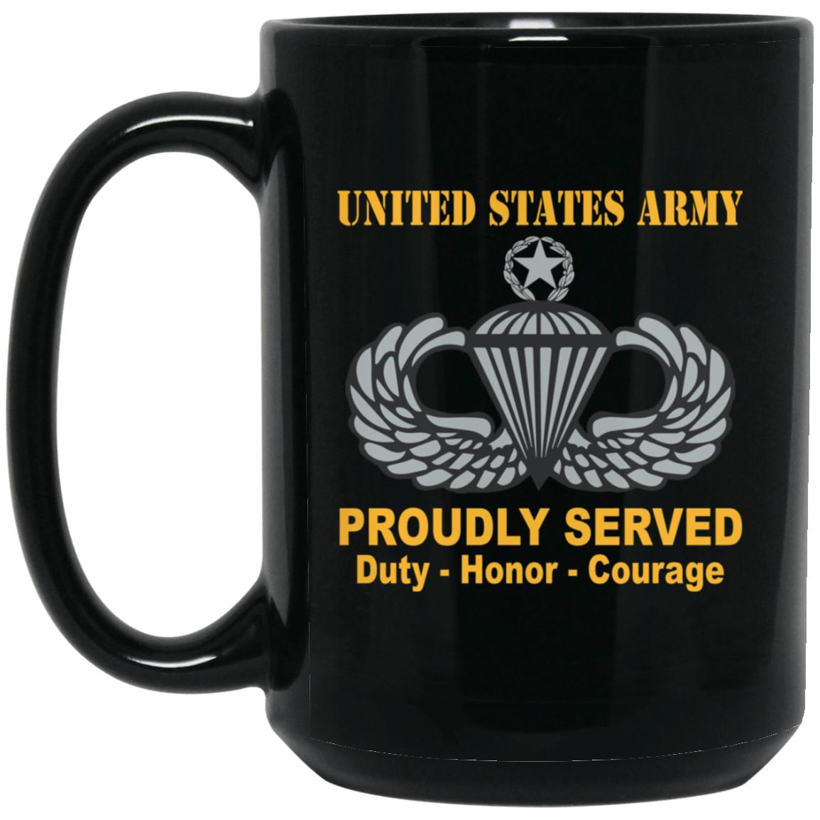 US Army Master Parachutist Wings - Parachutist Badge 11 oz - 15 oz-Mug-Army-Badge-Veterans Nation