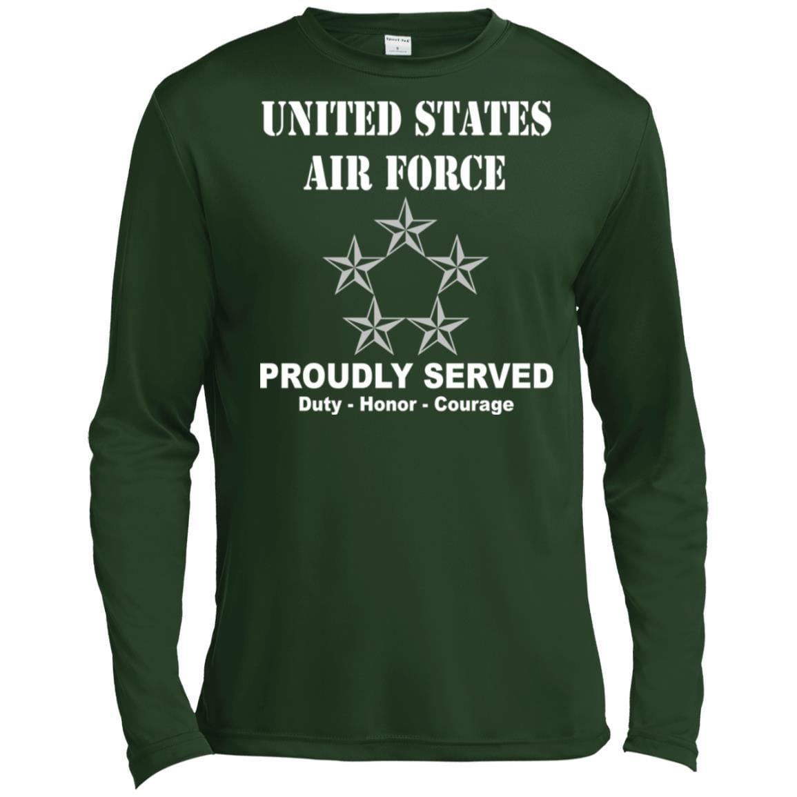 US Air Force O-10 General of the Air Force GAF O10 General Officer Ranks T shirt Sport-Tek Tall Pullover Hoodie - T-Shirt-TShirt-USAF-Veterans Nation