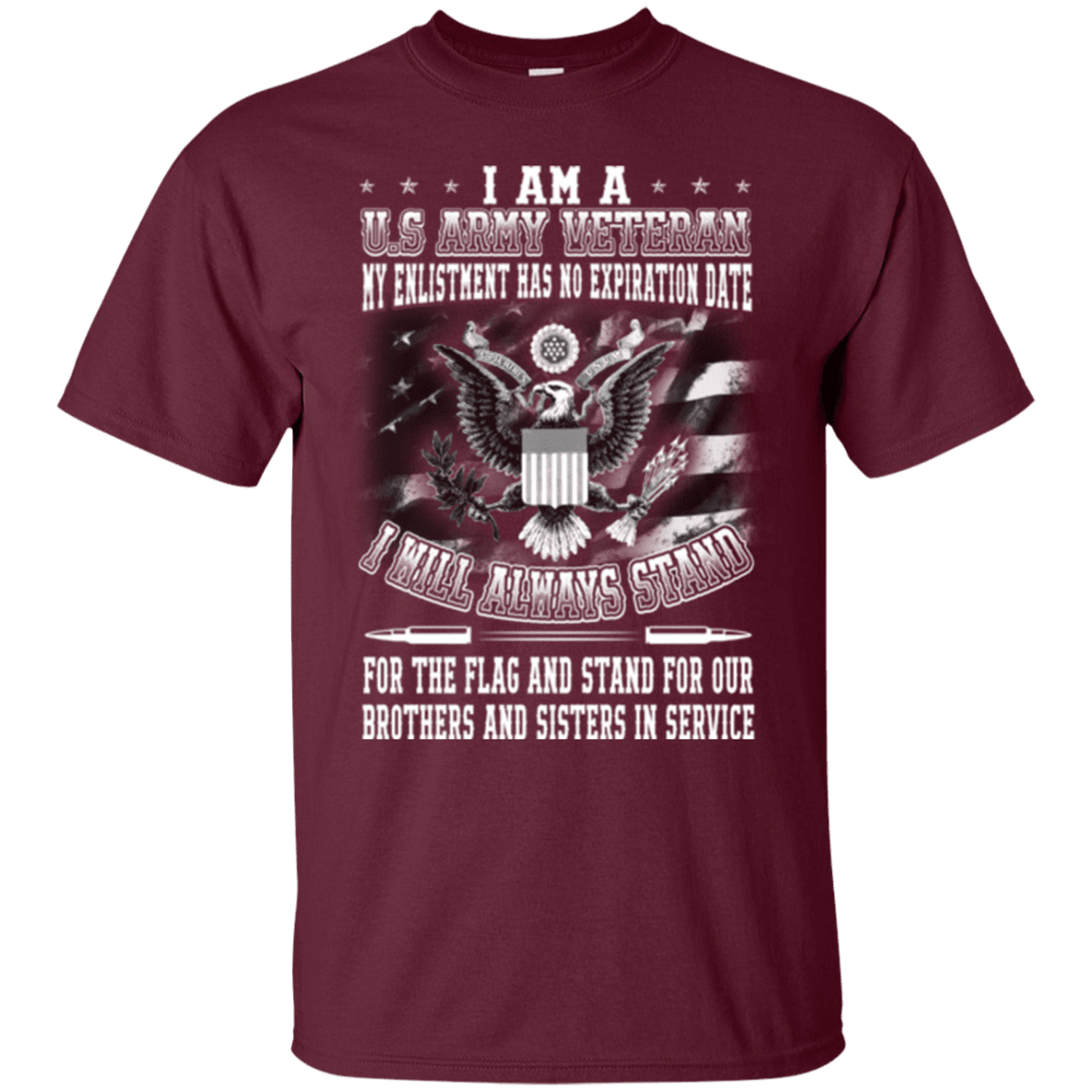 Military T-Shirt "I am A US Amry Veteran"-TShirt-General-Veterans Nation