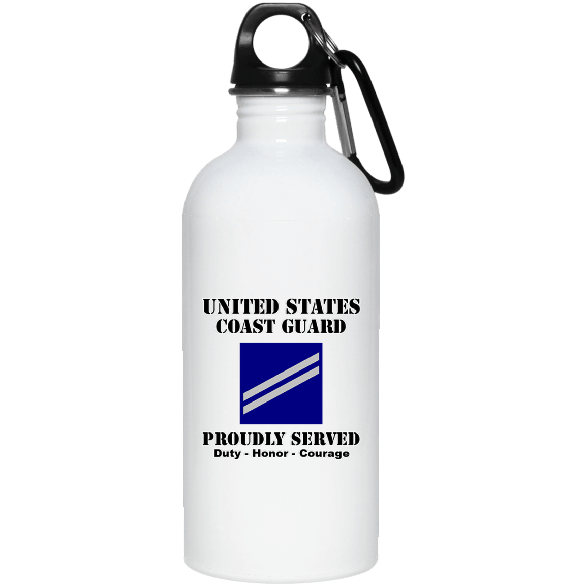 US Coast Guard E-2 Seaman Apprentice E2 SA Seaman Ranks White Coffee Mug - Stainless Travel Mug-Mug-USCG-Collar-Veterans Nation