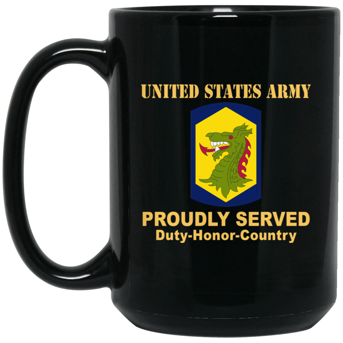 US ARMY 404 MANEUVER ENHANCEMENT BRIGADE- 11 oz - 15 oz Black Mug-Mug-Army-CSIB-Veterans Nation