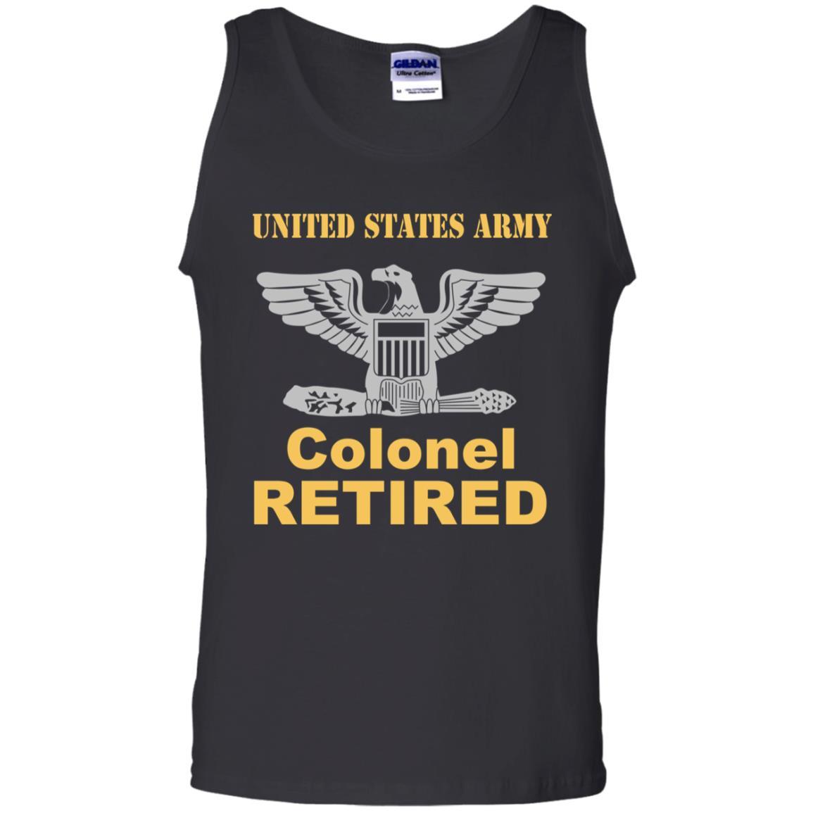 US Army O-6 Colonel O6 COL Field Officer Retired Men T Shirt On Front-TShirt-Army-Veterans Nation