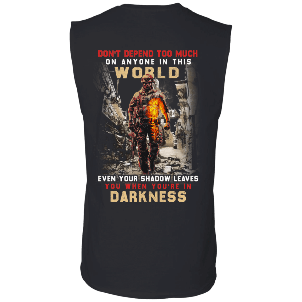 Military T-Shirt "Darkness Veteran"-TShirt-General-Veterans Nation