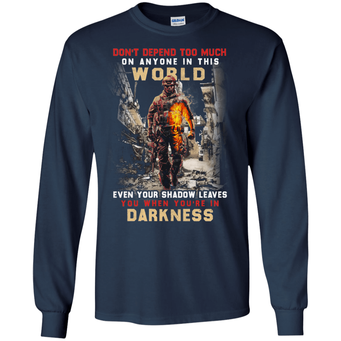 Military T-Shirt "DARKNESS VETERAN"-TShirt-General-Veterans Nation