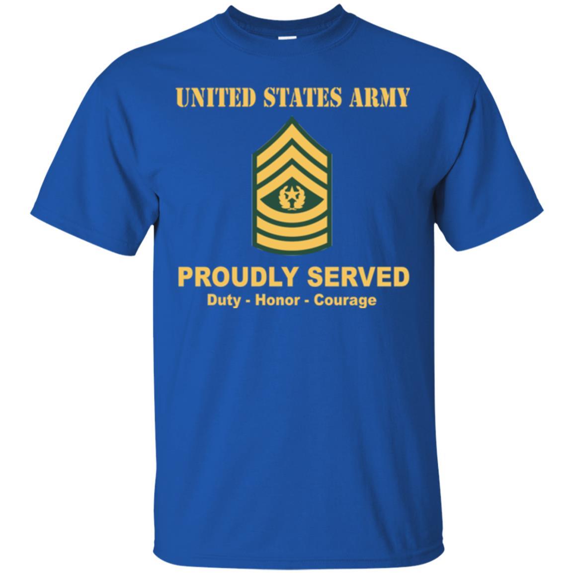 US Army E-9 Command Sergeant Major E9 CSM Noncommissioned Officer Ranks Men Front Shirt US Army Rank-TShirt-Army-Veterans Nation