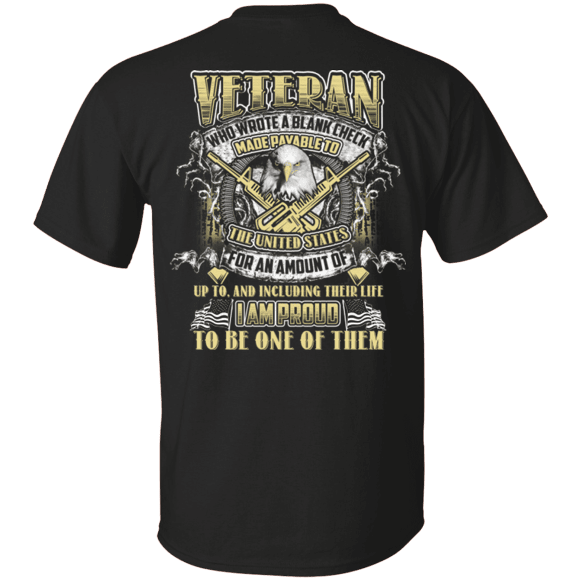 Military T-Shirt "Proud To Be Veteran"-TShirt-General-Veterans Nation