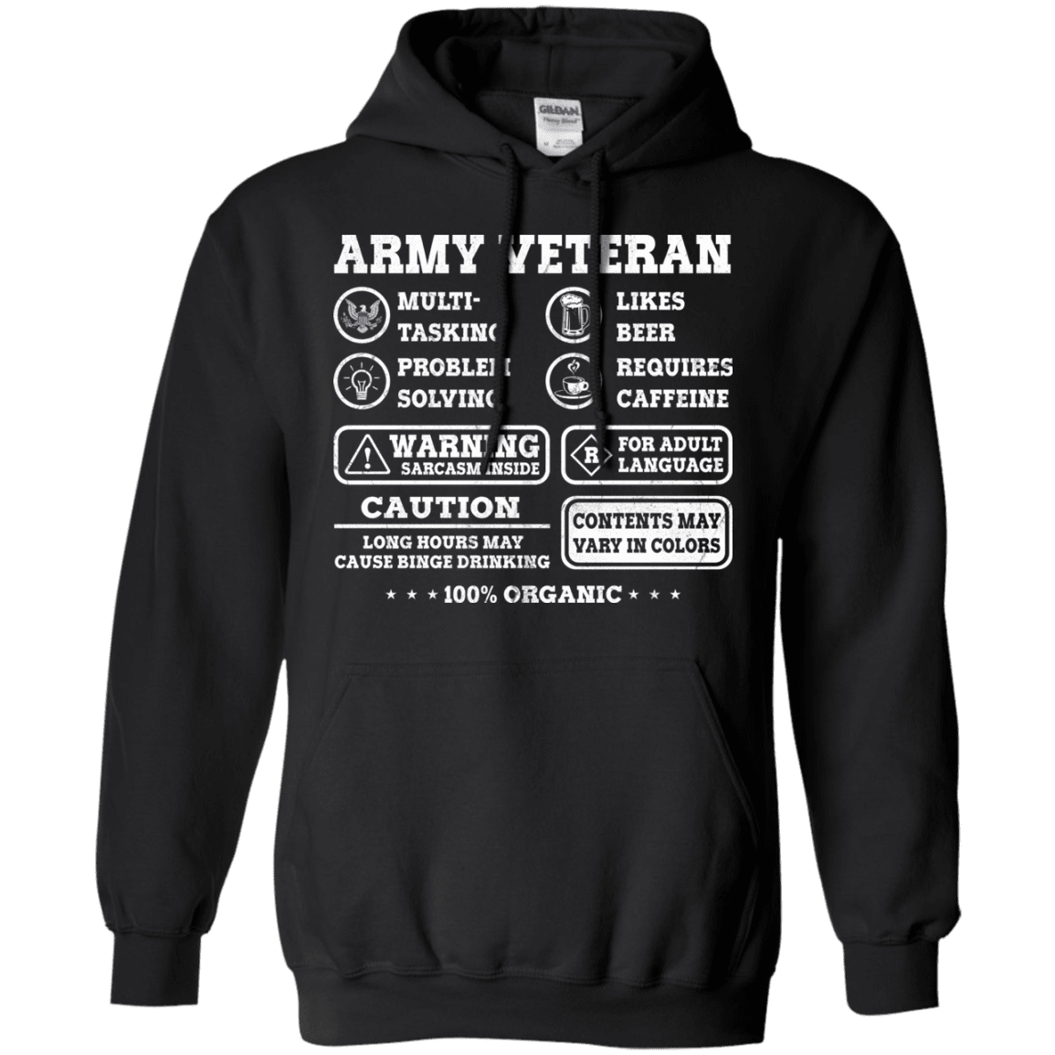 Army Veteran Multitasking Sarcasm Men Front T Shirts-TShirt-Army-Veterans Nation