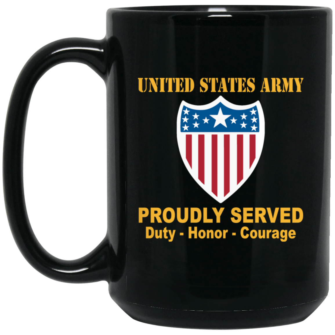 US Army Adjutant General Corps Black Mug 11 oz - 15 oz-Mug-Army-Branch-Veterans Nation