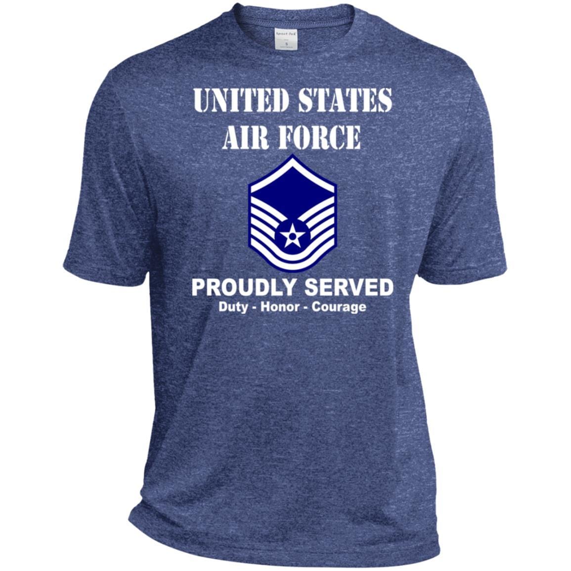 US Air Force E-7 Master Sergeant MSgt E7 Noncommissioned Officer Ranks T shirt Sport-Tek Tall Pullover Hoodie - T-Shirt-TShirt-USAF-Veterans Nation