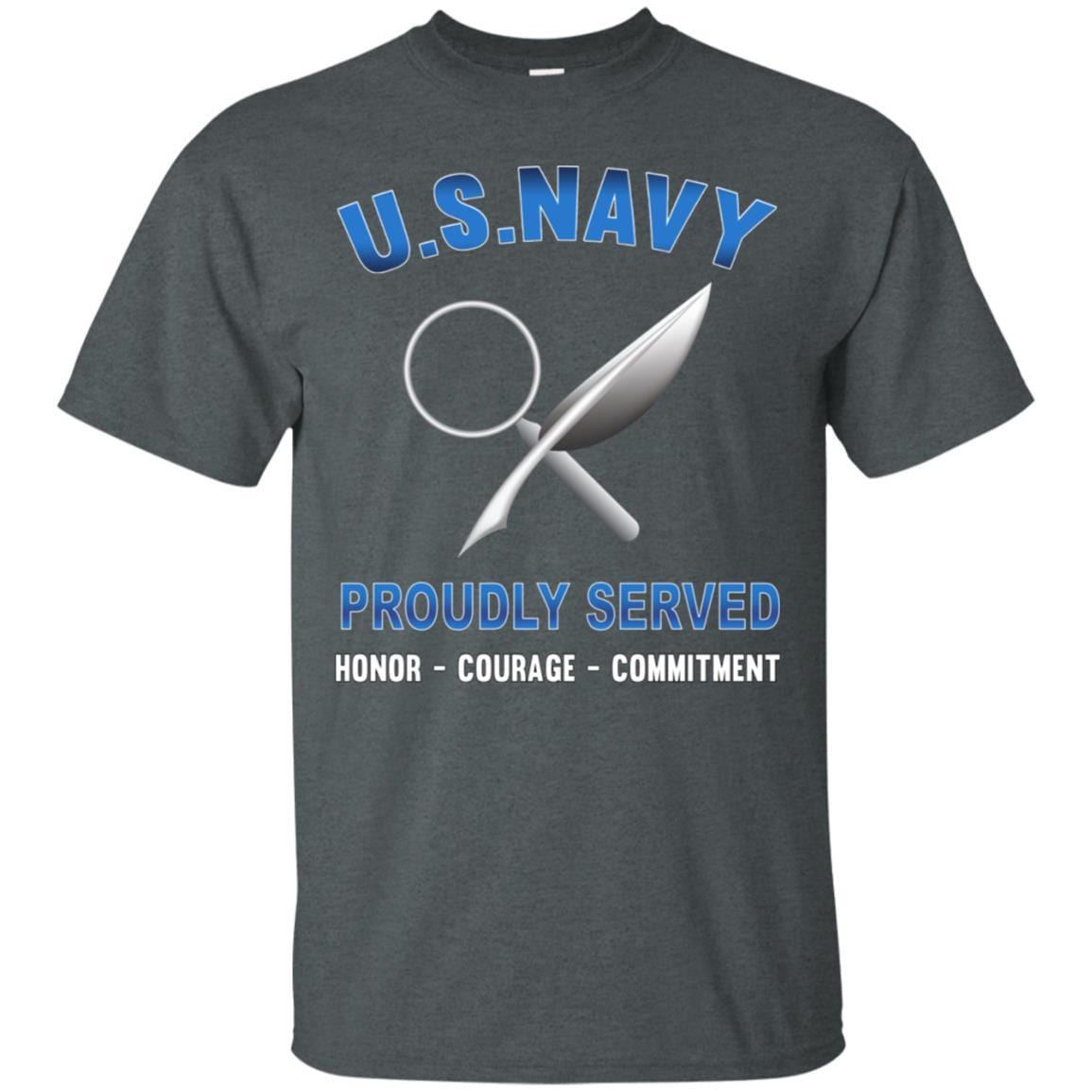 Navy Intelligence Specialist Navy IS - Proudly Served T-Shirt For Men On Front-TShirt-Navy-Veterans Nation